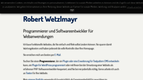 What Wetzlmayr.at website looked like in 2020 (3 years ago)