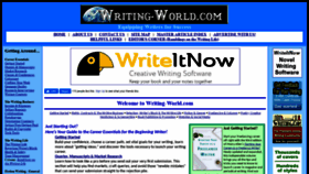 What Writing-world.com website looked like in 2020 (3 years ago)