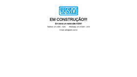 What Wsm.com.br website looked like in 2020 (3 years ago)
