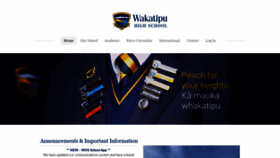 What Wakatipu.school.nz website looked like in 2020 (3 years ago)