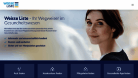 What Weisse-liste.de website looked like in 2020 (3 years ago)