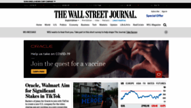 What Wsj-asia.com website looked like in 2020 (3 years ago)