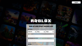 What Web.roblox.com website looked like in 2020 (4 years ago)