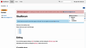 What Wiki.studforum.net website looked like in 2020 (3 years ago)