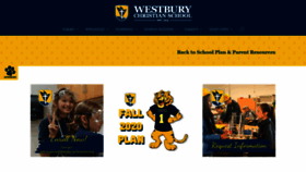What Westburychristian.org website looked like in 2020 (3 years ago)