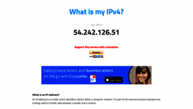 What What-is-my-ipv4.com website looked like in 2020 (3 years ago)