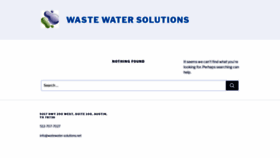 What Wastewater-solutions.net website looked like in 2020 (3 years ago)