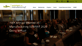 What Womeninmanufacturing.org website looked like in 2020 (4 years ago)