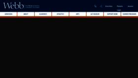 What Webb.org website looked like in 2020 (4 years ago)