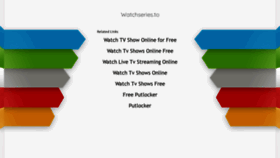 What Watchseries.to website looked like in 2020 (3 years ago)