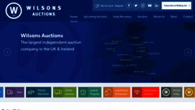 What Wilsonsauctions.com website looked like in 2020 (3 years ago)
