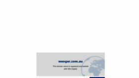 What Wenger.com.au website looked like in 2020 (3 years ago)