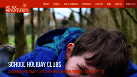 What Weareadventurers.co.uk website looked like in 2020 (3 years ago)