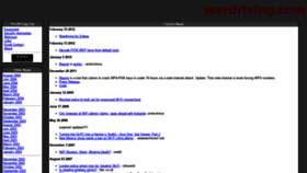 What Wardriving.com website looked like in 2020 (3 years ago)