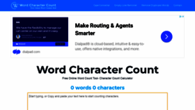 What Wordcharactercount.com website looked like in 2020 (3 years ago)
