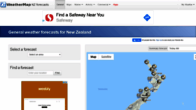 What Weathermap.co.nz website looked like in 2020 (3 years ago)