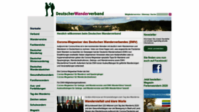 What Wanderverband.de website looked like in 2020 (3 years ago)