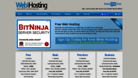 What Webfreehosting.net website looked like in 2020 (3 years ago)