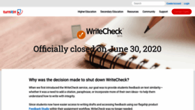 What Writecheck.com website looked like in 2020 (3 years ago)