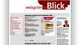 What Weingarten-im-blick.de website looked like in 2020 (4 years ago)