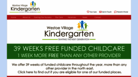 What Westoevillagekindergarten.co.uk website looked like in 2020 (3 years ago)