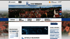 What Wiesloch.de website looked like in 2020 (3 years ago)