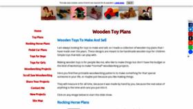 What Wooden-toy-plans.com website looked like in 2020 (3 years ago)