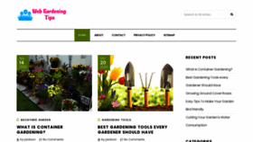 What Webgardeningtips.com website looked like in 2020 (3 years ago)