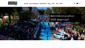 What Wachaumarathon.com website looked like in 2020 (3 years ago)