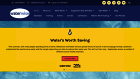 What Waterwise.org.uk website looked like in 2020 (3 years ago)