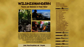What Wildniswandern.de website looked like in 2020 (3 years ago)