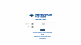What Webpay.intermountainhealthcare.org website looked like in 2020 (3 years ago)