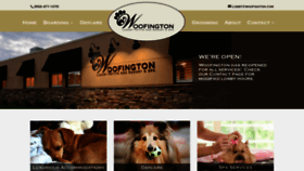 What Woofington.com website looked like in 2020 (5 years ago)