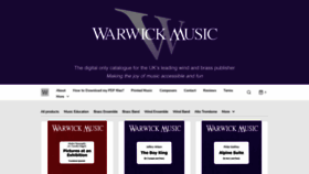What Warwickmusic.com website looked like in 2020 (3 years ago)