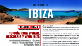 What Welcometoibiza.com website looked like in 2020 (3 years ago)