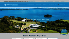 What Waihekeunlimited.co.nz website looked like in 2020 (3 years ago)