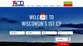 What Widistrict1dems.org website looked like in 2020 (3 years ago)
