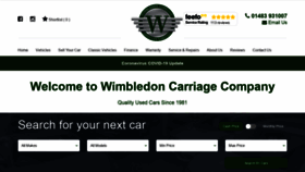 What Wimbledoncarriage.co.uk website looked like in 2020 (3 years ago)