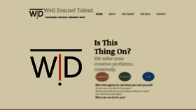 What Welldunnetalent.com website looked like in 2020 (3 years ago)