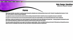 What Web-design-identities.com website looked like in 2020 (3 years ago)
