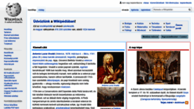 What Wikipedia.hu website looked like in 2020 (3 years ago)