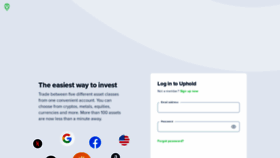 What Wallet.uphold.com website looked like in 2020 (3 years ago)