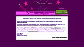 What Writingfun.com website looked like in 2020 (3 years ago)