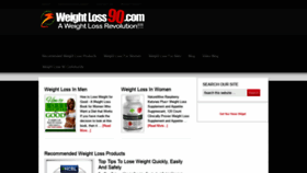 What Weightloss90.com website looked like in 2020 (3 years ago)