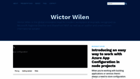 What Wictorwilen.se website looked like in 2020 (3 years ago)