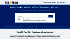 What Weboproxy.com website looked like in 2020 (3 years ago)