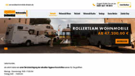 What Wohnmobile-dinkels.de website looked like in 2020 (3 years ago)