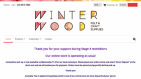 What Winterwoodtoys.com.au website looked like in 2020 (3 years ago)