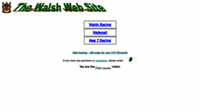 What Walsh.com website looked like in 2020 (3 years ago)