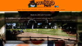 What Wakoopark.com website looked like in 2020 (3 years ago)